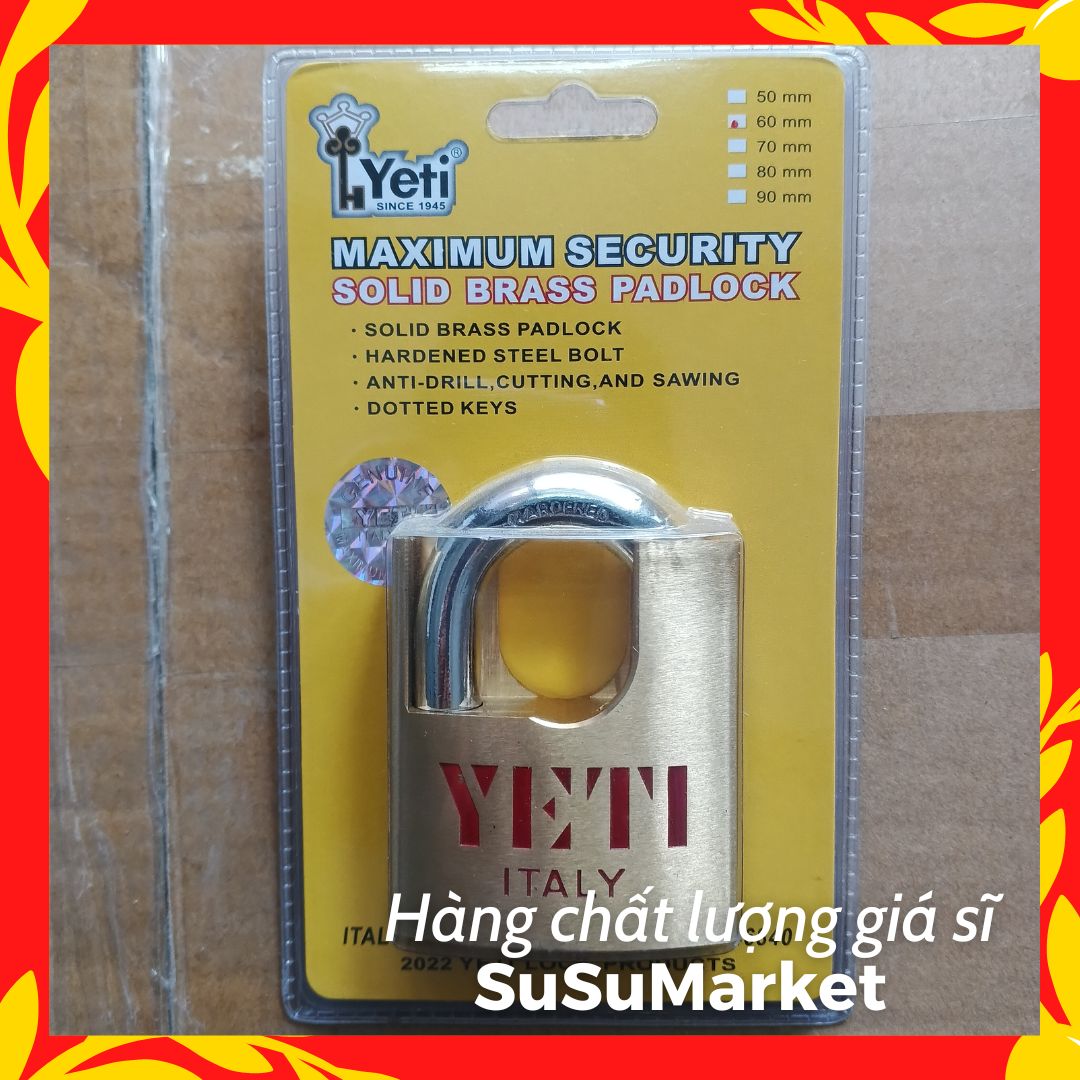 Ổ KHOÁ CHỐNG CẮT 5P 6P [CHÍNH HÃNG YETI] BAO TỐT SIÊU BỀN
