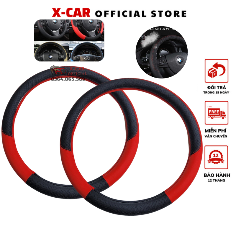Bọc Vô Lăng Da Ô Tô Bao Tay Lái Xe Hơi Cao Cấp [ Đủ Mầu ]