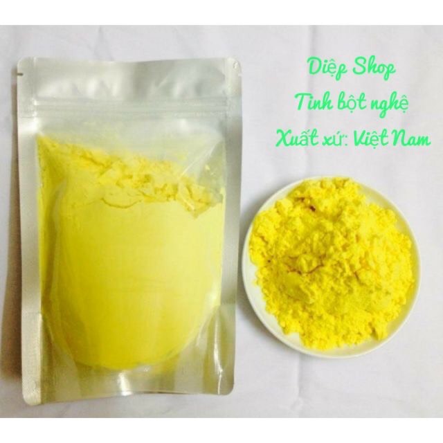 1 LẠNG TINH BỘT NGHỆ VÀNG ĐẮP MẶT MỀM MỊN