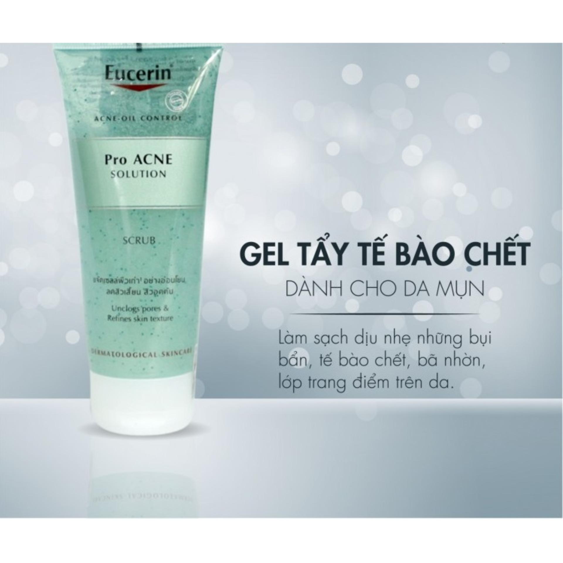 Gel tẩy tế bào chết dành cho da mụn Eucerin ProAcne Scrub 100ml