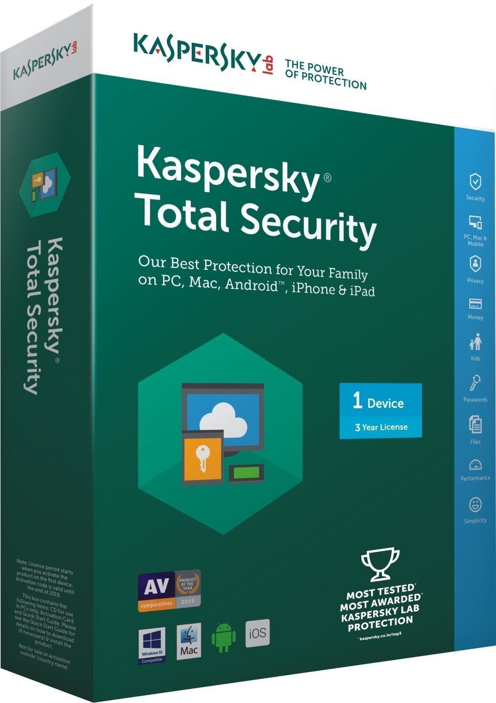 Phần mềm diệt virus Kaspersky Total Security