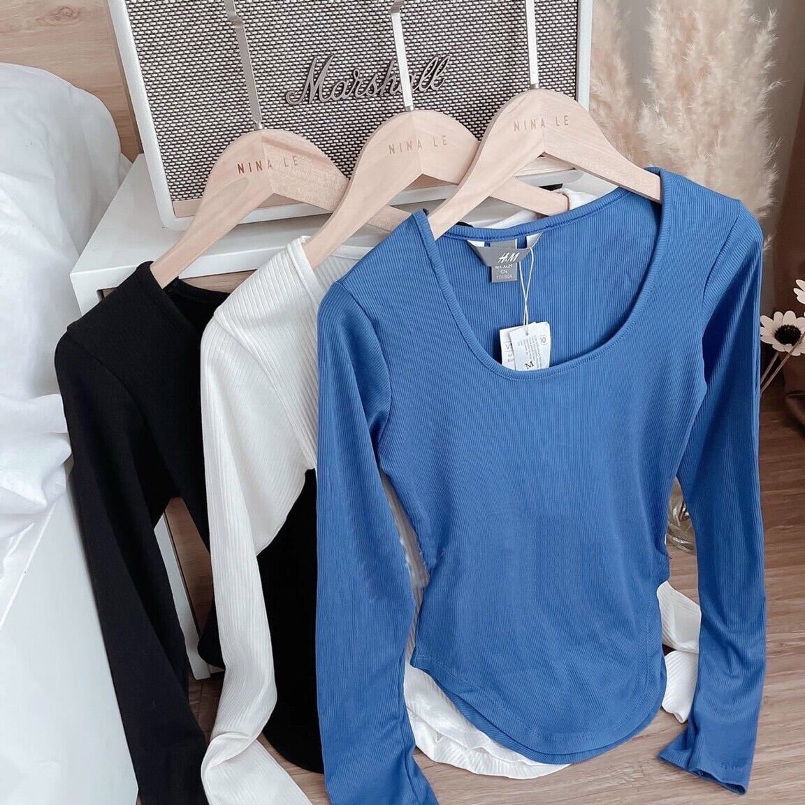 ÁO THUN CỔ VUÔNG CÁ TÍNH VẠT BẦU XINH VB1