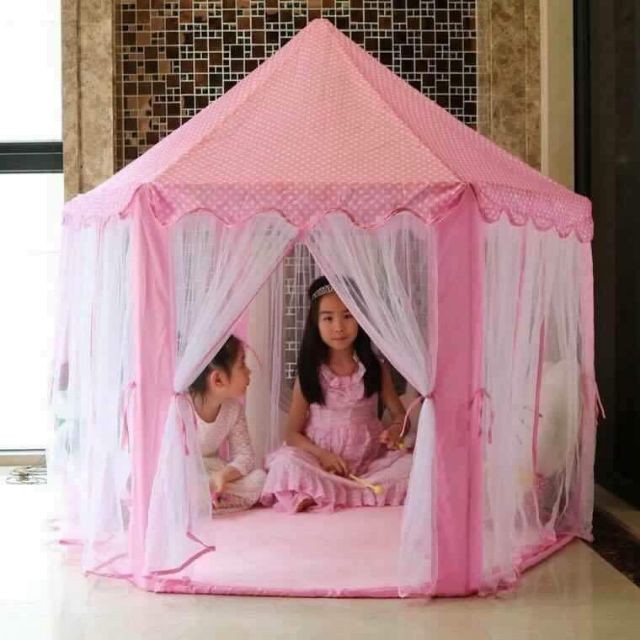 Lều công chúa (màu hồng) cho bé gái