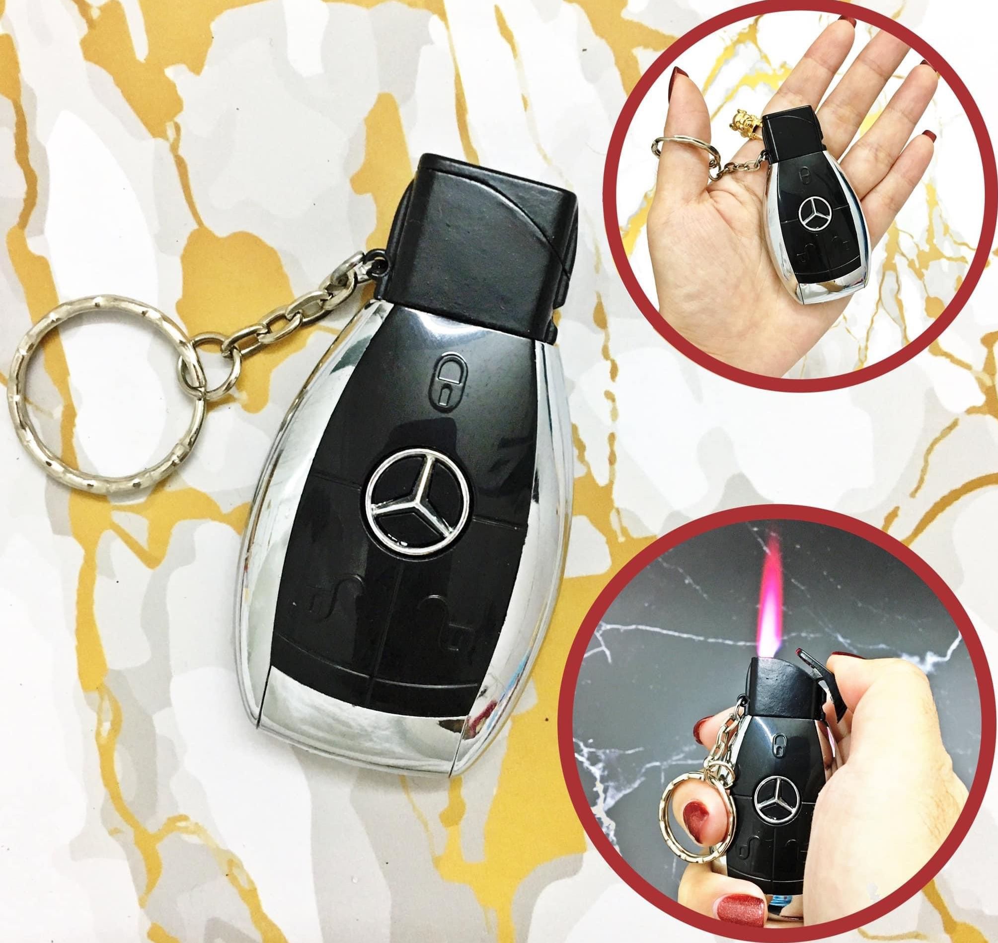 Bật lửa khè - Móc khoá xe hơi MER.CEDES(Xài gas)