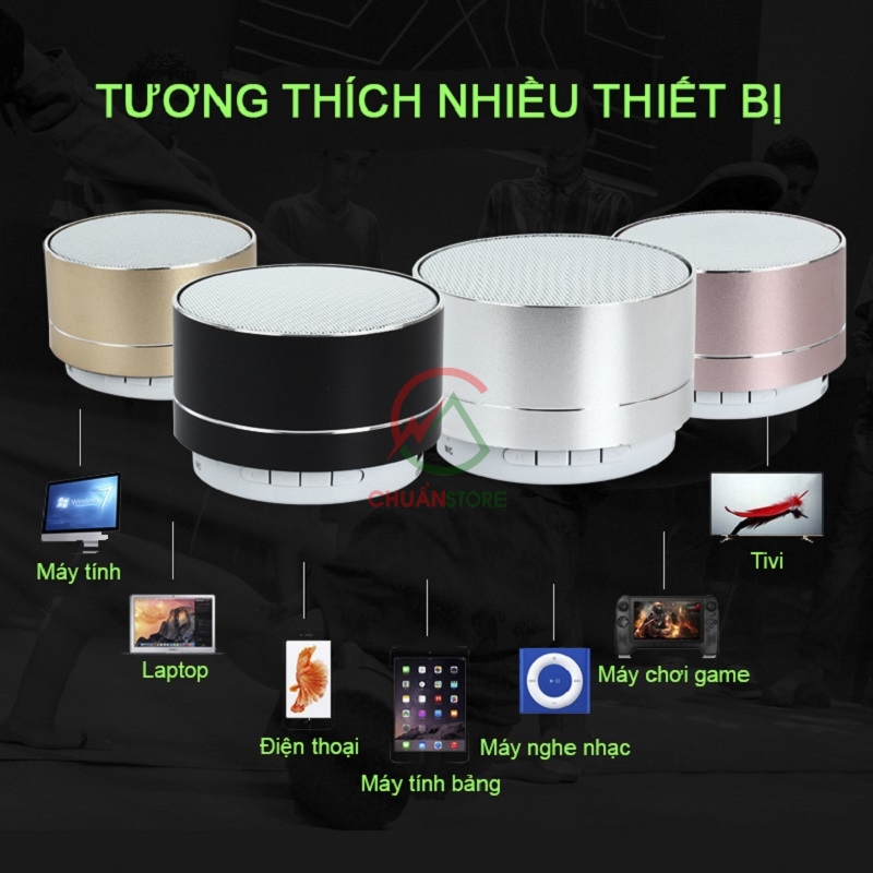 Loa Bluetooth A10 mini vỏ nhôm