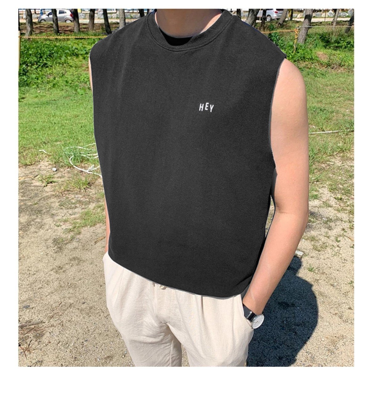 Áo thun Tanktop HEY Unisex