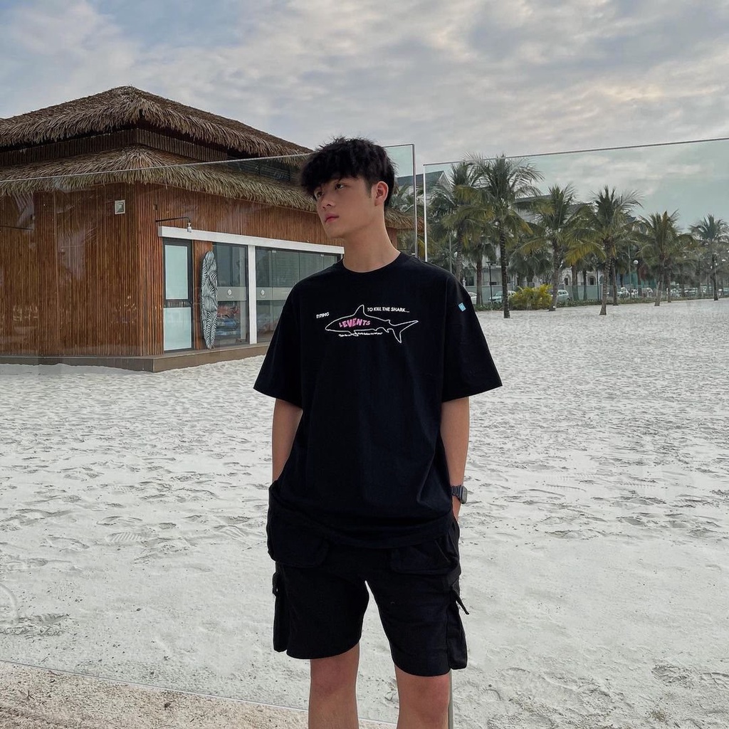 LEVENTS - Áo thun Shark/ Black local brand