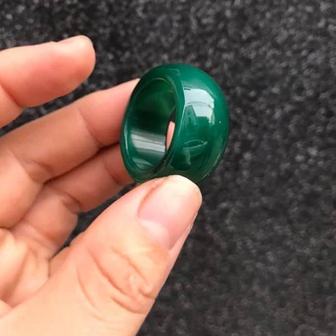 [HCM]NHẪN MÃ NÃO XANH BẢN LỚN