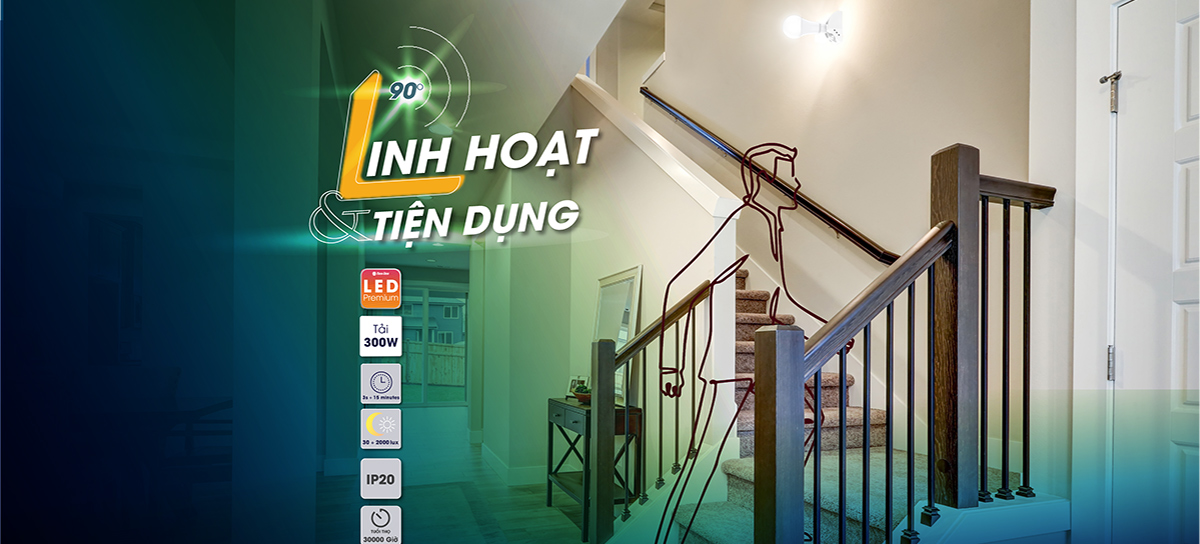 Đui Đèn Cảm Ứng Rạng Đông