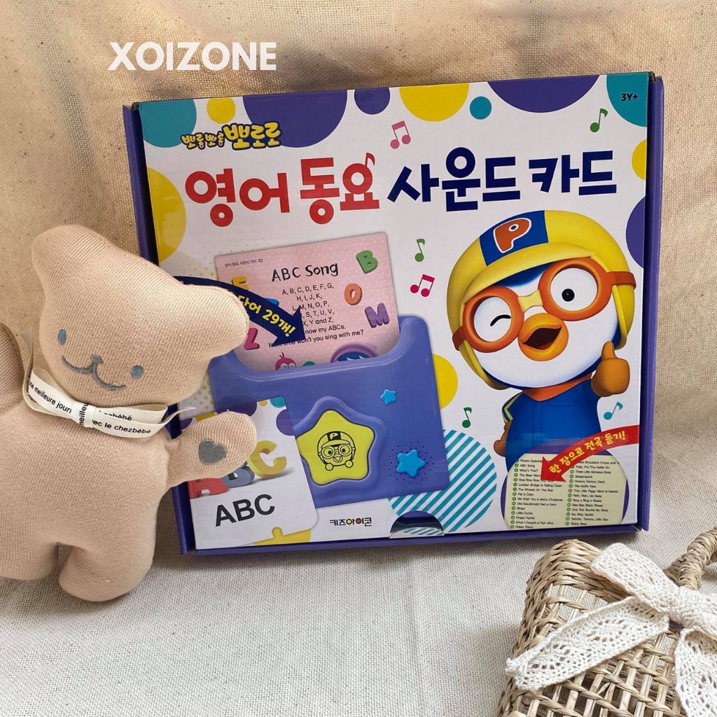 Thẻ Phát Nhạc Pororo Tiếng Anh Cho Bé