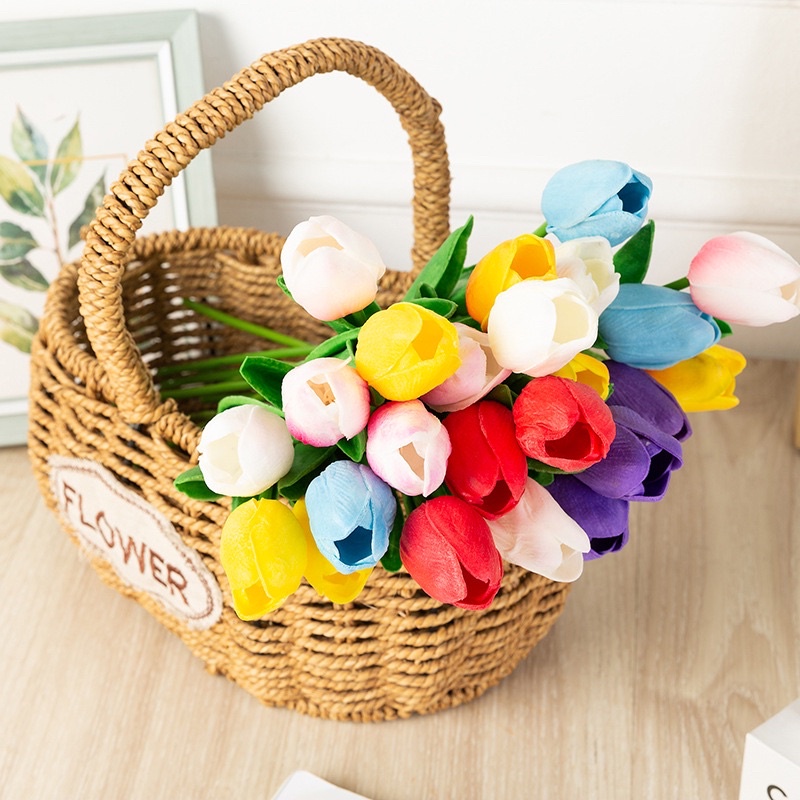Hoa Tuylip Giả PU - Decor Studio, Trang Trí Phòng Khách, Để Bàn