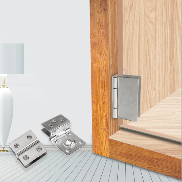 [Sao chép]Bản lề kẹp cửa kính Inox