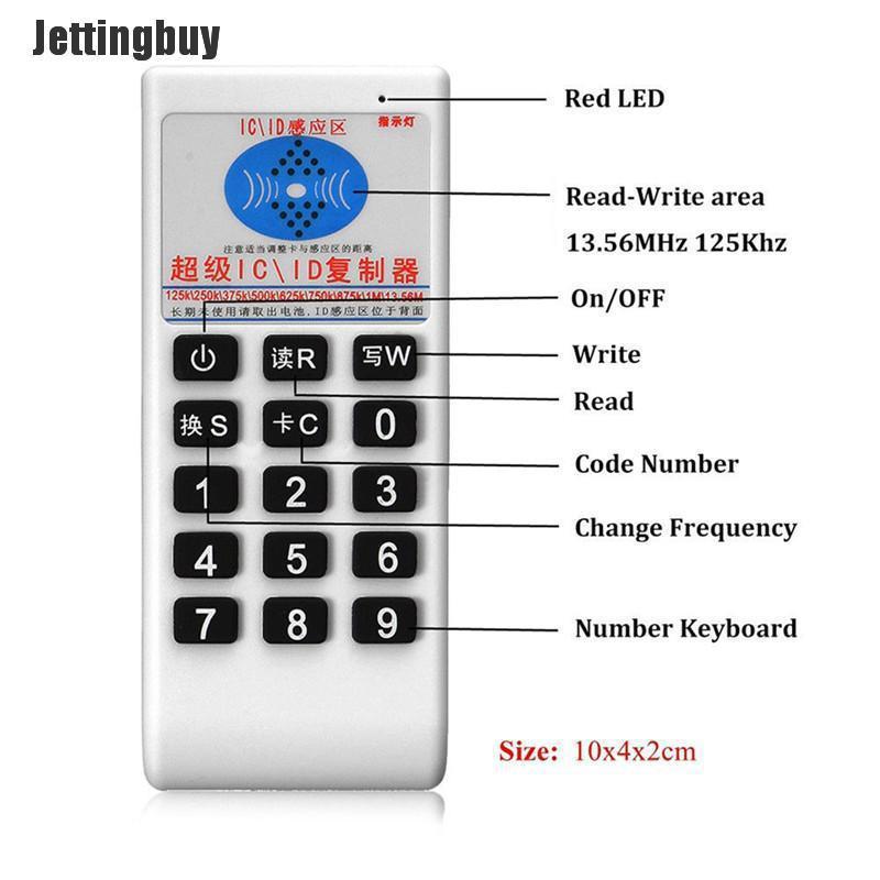 Jettingbuy IC NFC ID Card RFID Writer Copier Reader Duplicator Access Control+ 6 Cards Kits