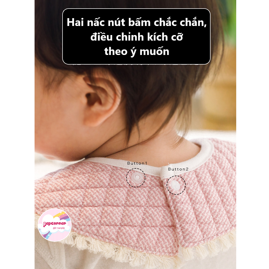 (SIÊU XINH) yếm tròn xoay 360 độ - yếm dãi cho bé