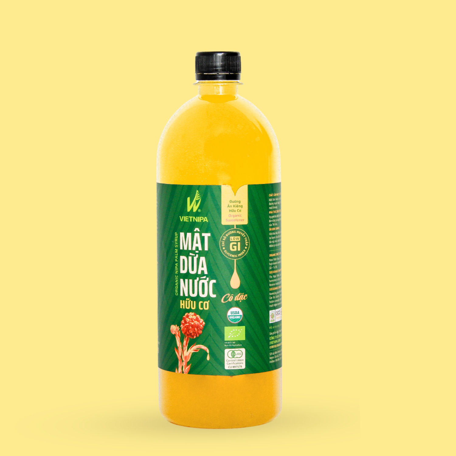 Mật Dừa Nước Cô Đặc Hữu Cơ VIETNIPA - 1.35kg