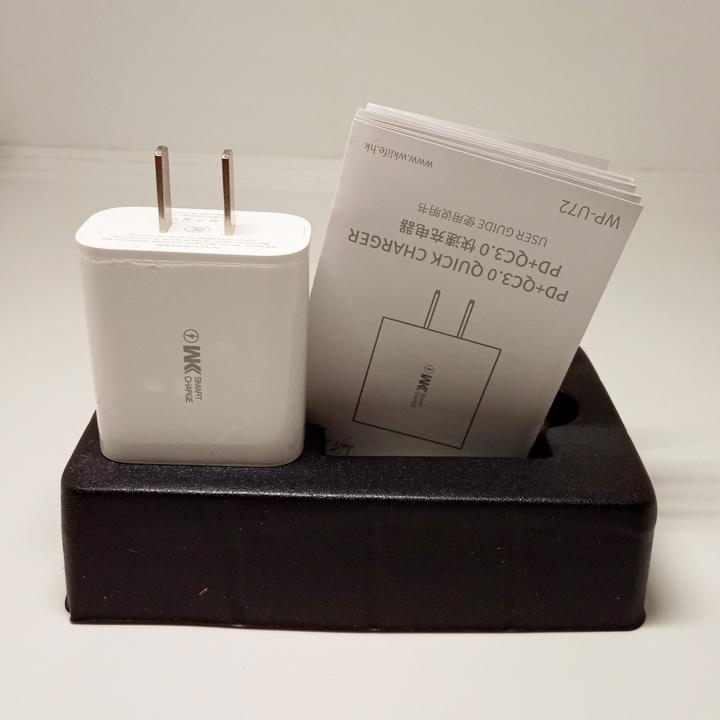 Cóc sạc nhanh cho iPhone Remax WP-U72 2 cổng USB QC3.0+PD Max 18W