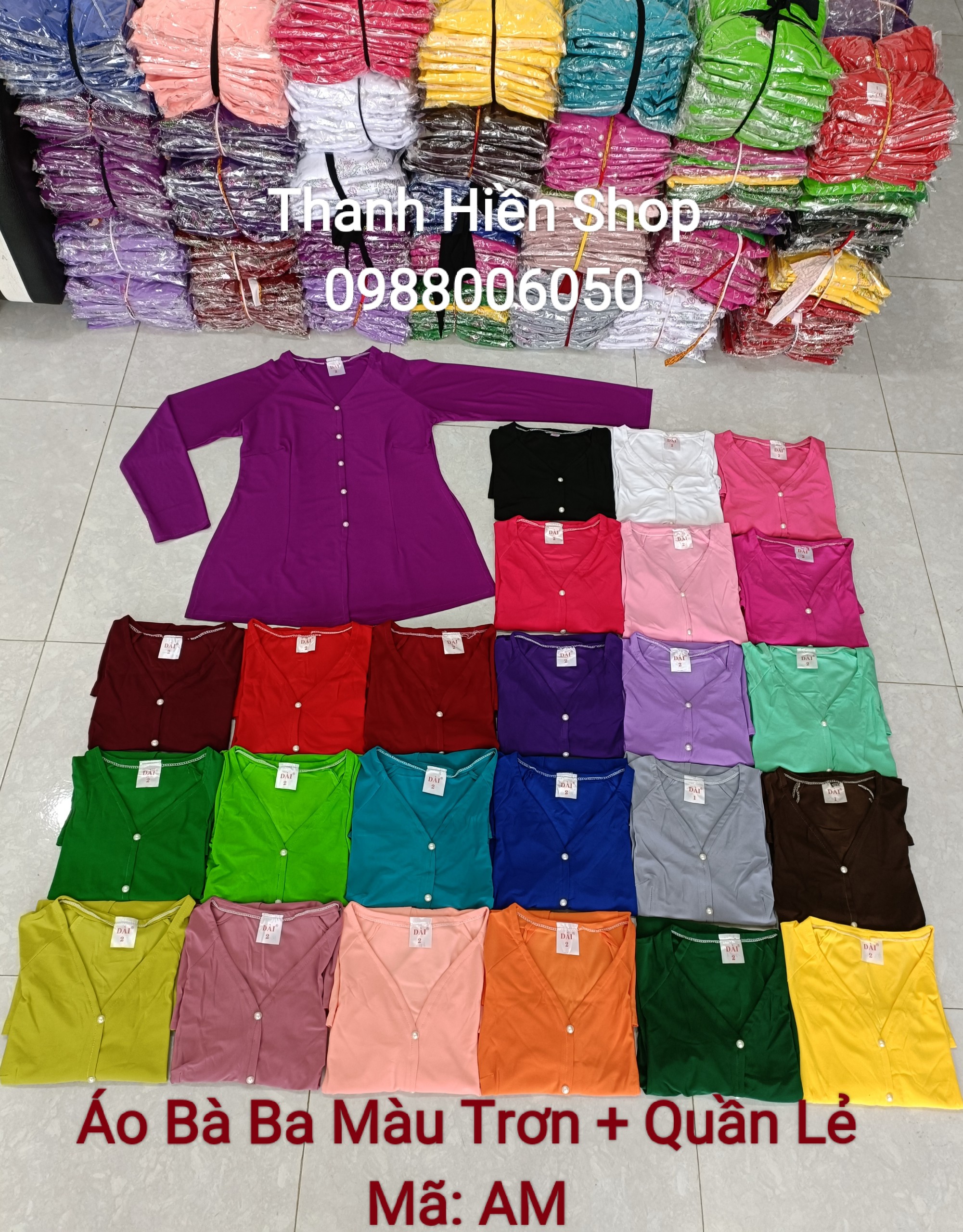 Áo Bà Ba Màu_Áo Lẻ (Không Quần)
