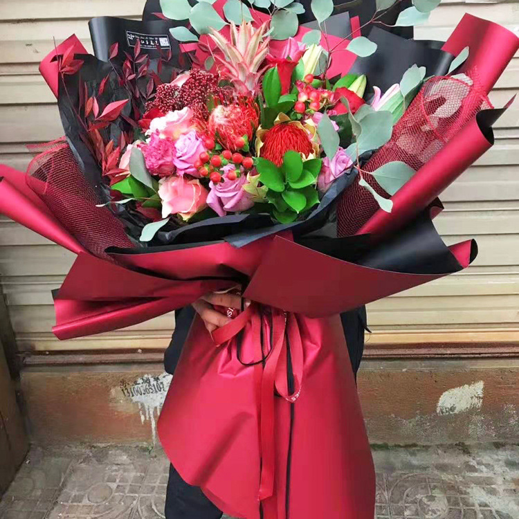 Giấy gói hoa bóng 2 mặt