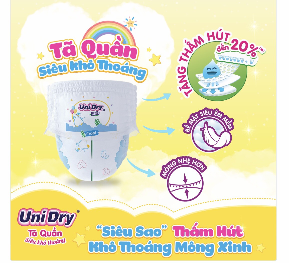 Tã quần Unidry XXL 44 miếng