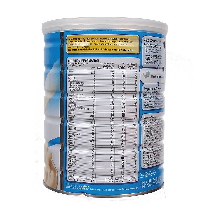 Sữa bột Nestlé Kid Essentials 800g