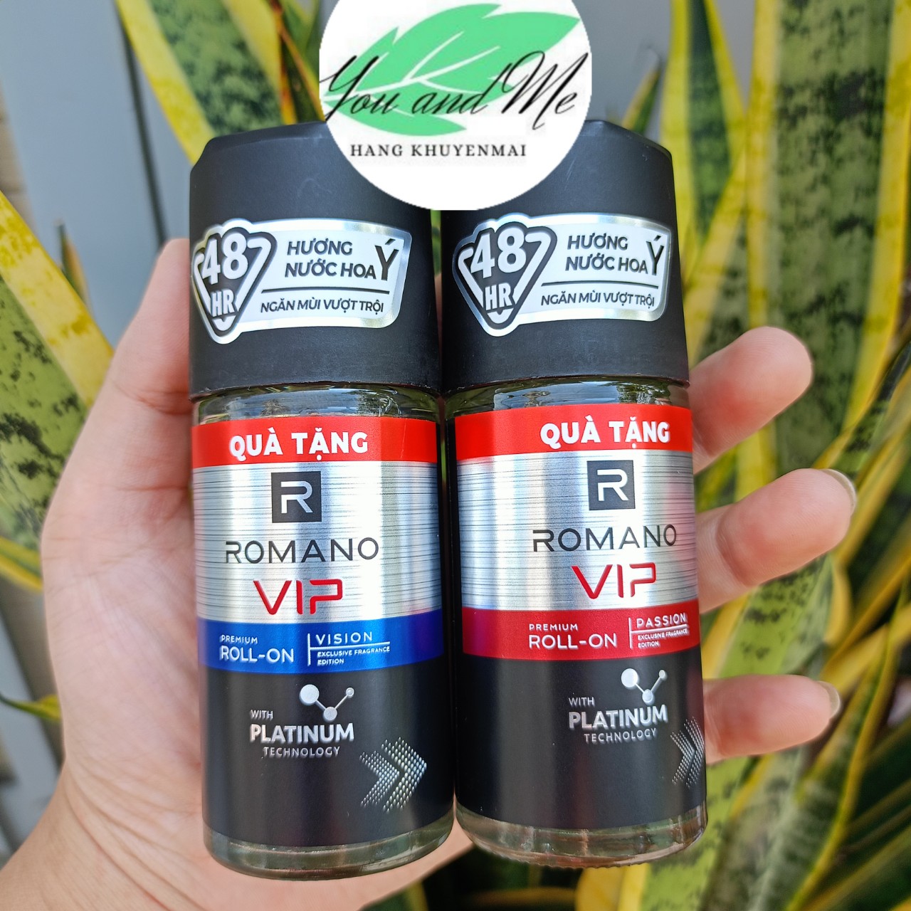 (hàng khuyến mãi 40ml) Lăn khử mùi cao cấp Romano Vip Passion/ Vision
