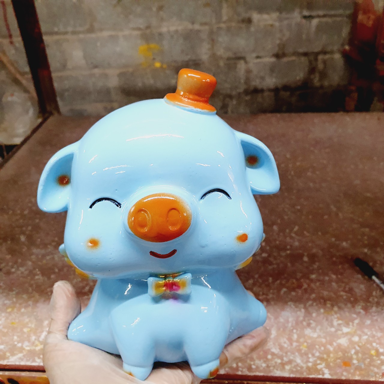 [Freeship Max] Heo đất đựng tiền hình heo thiên thần cánh [heodatyeuthuongonline]