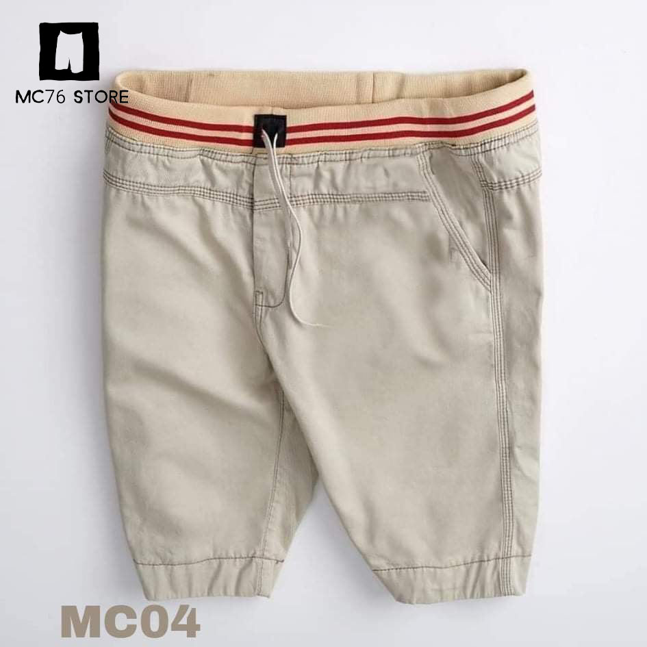 Quần Short Lưng Thun Nam Vải Kaki Mềm Mịn