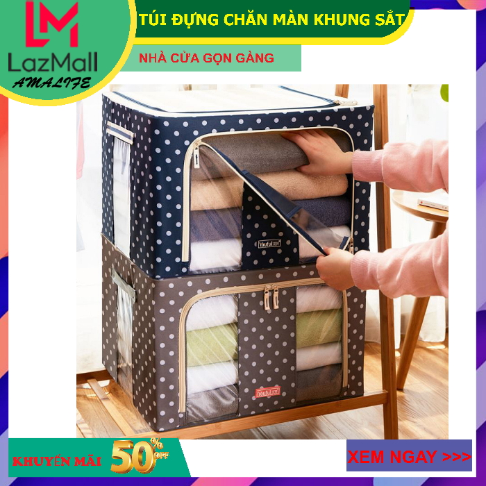 >> BÁO GIÁ BỘ 2 TÚI ĐỰNG CHĂN MÀN CÓ CHỌN MÀU – COMBO 2 TÚI VẢI QUẦN ÁO KHUNG SẮT GẤP GỌN CAO CẤP AMALIFE | Shopee Lazada Sendo Tiki mới nhất 124 Bộ 2 Túi Đựng Chăn Màn Khung Thép Chịu Lực - Túi Quần Áo Khung Sắt Gấp Gọn 2 Chiếc Cao Cấp Amalife (Giao màu ngẫu nhiên)