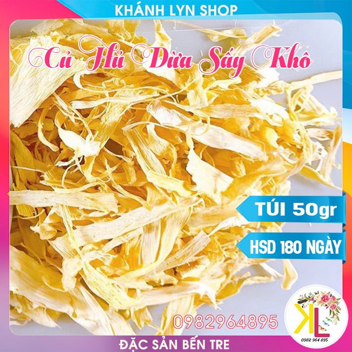 [HCM]Củ Hủ Dừa Sấy Khô - Túi Zip 50g