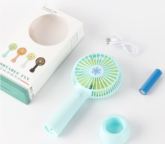 Korean cute mini battery rechargeable fan Mini Travel fan -