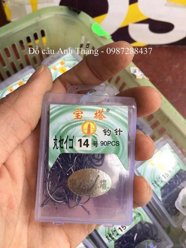 Lưỡi câu tháp vàng đốc dài không khoen