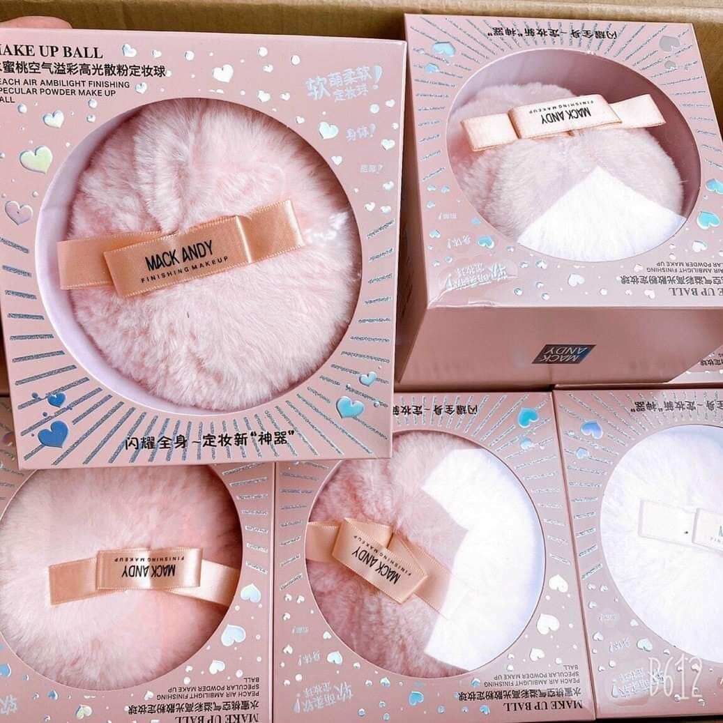 [GIẢM 5% ĐƠN 129K]Bông Phấn Bắt Sáng Mack Andy Make Up Ball Cao Cấp