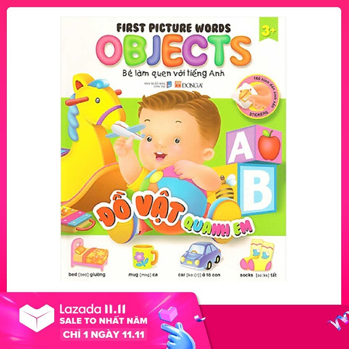 Sách bé làm quen tiếng anh - đồ vật quanh em - newshop