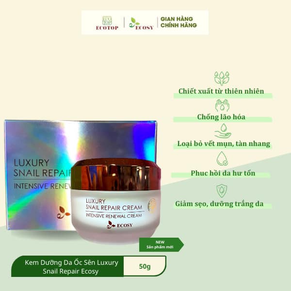 Kem dưỡng ốc sên ECOSY LUXURY SNAIL