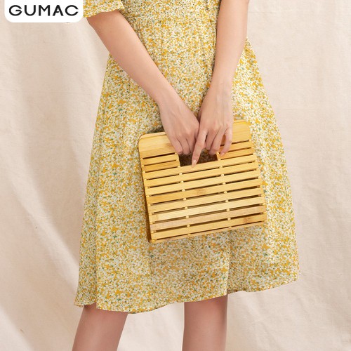 Đầm hoa eo nhún GUMAC DA1029 - Size M