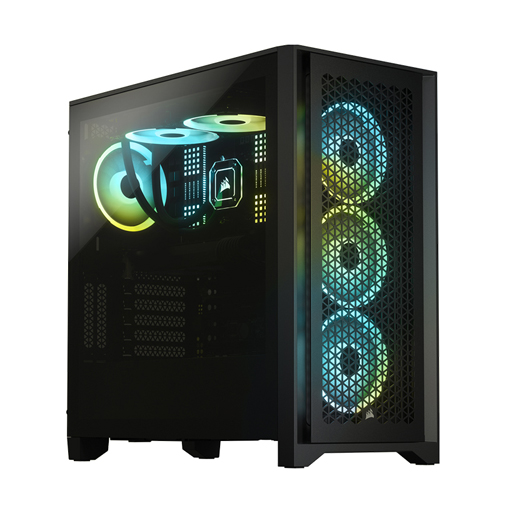 Corsair 4000D airflow TG black pc case cover (cc-9011200-dolls)-authentic