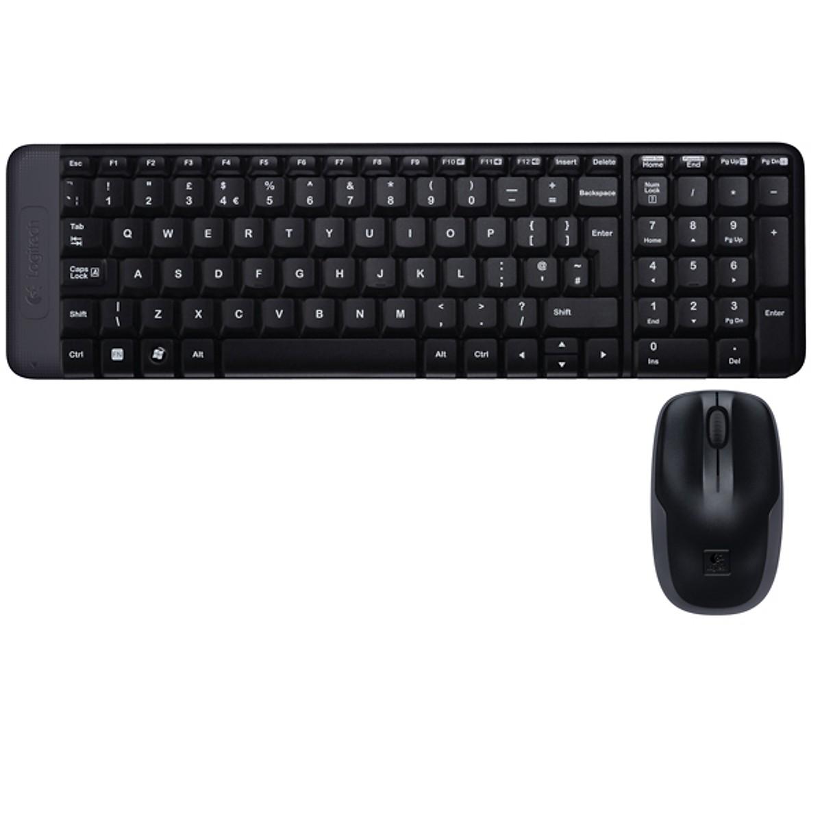 Bộ Bàn phím chuột không dây Logitech MK220 - Hàng Chính Hãng