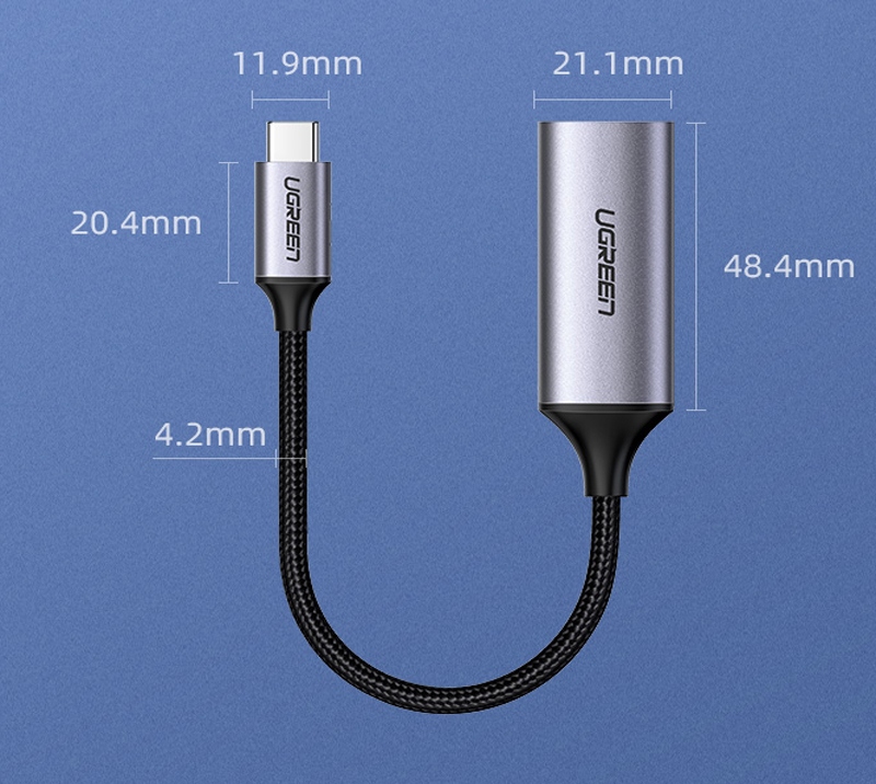 Cáp chuyển USB-C sang HDMI 2.0 Ugreen 70444 Chính Hãng