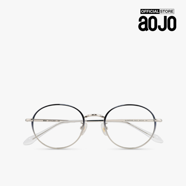 Giá bán aojo - Gọng kính kim loại phom tròn thời trang AJ105FE269-BLC1