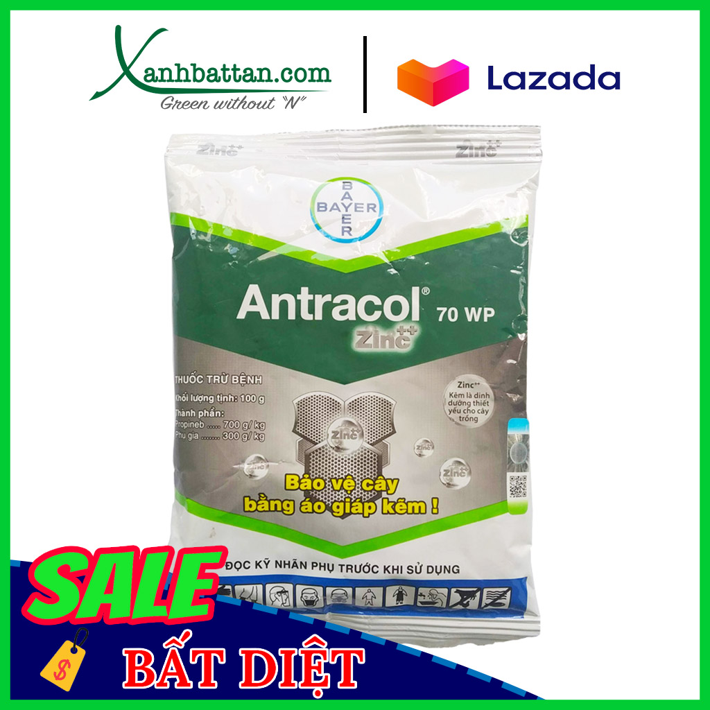 Chế Phẩm Trừ Nấm Bệnh Antracol Gói 100 Gram