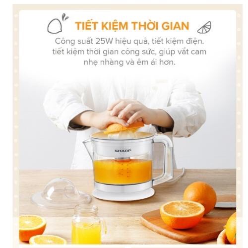 Máy Vắt Cam Sharp EJ-J256-WH (0.6L) - Hàng Chính Hãng