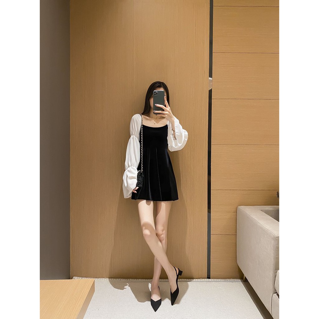 Giày Sandal Mũi Nhọn Gót Vuông Dáng Basic - SA001