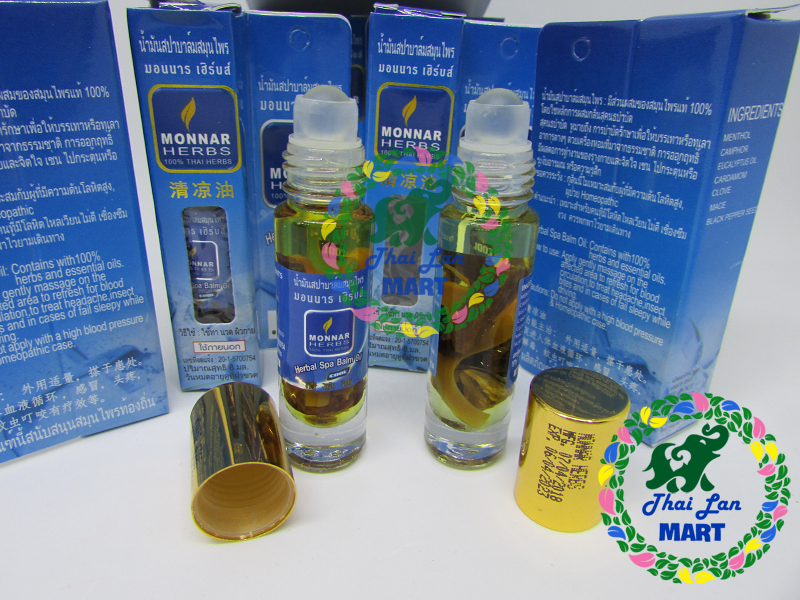 12 chai dầu lăn monnarherbs spa oil cool hàng nội địa chính hãng thái lan 8ml