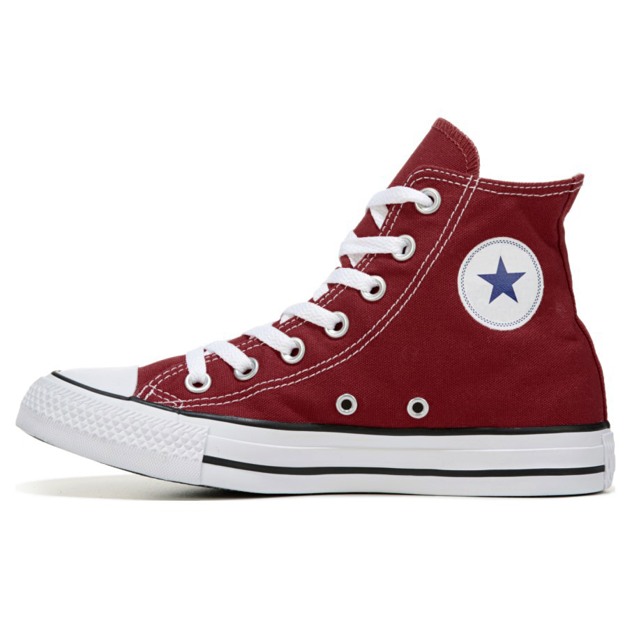 [HCM]Giày Sneaker Cổ Cao CVS Nữ Màu Đỏ Mận