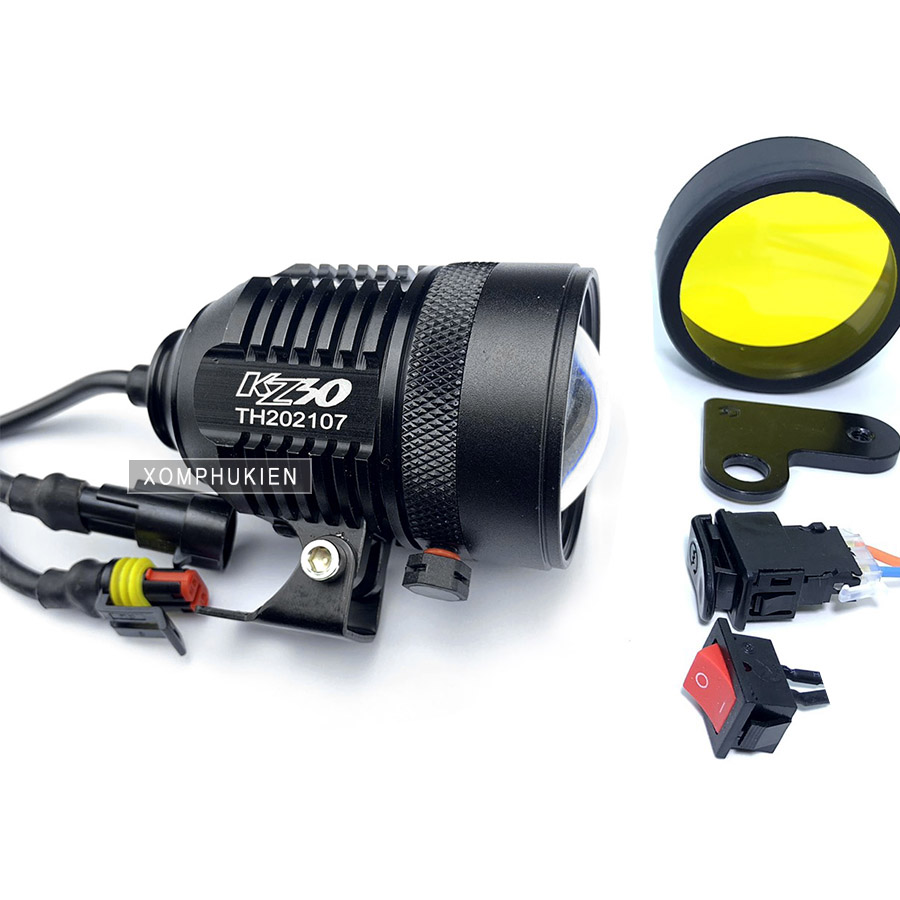 Đèn Trợ Sáng Bi Cầu KZ30 30W Chiếu Gom [ Kèm 4 Phụ Kiện ]
