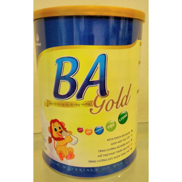 Sữa bột BA gold 900g mẫu mới date luôn mới