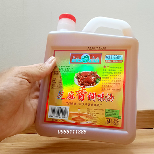 Dầu Mè/Vừng 750ml - Can to tiết kiệm