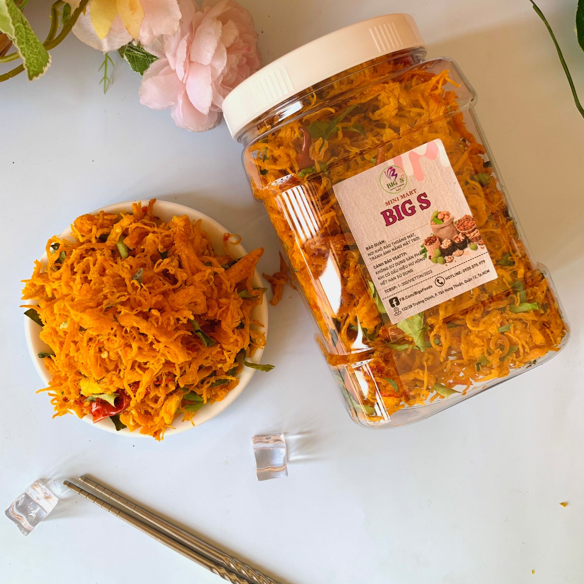 Khô Gà Lá Chanh 1Kg (Đóng 2 hũ) BIGS