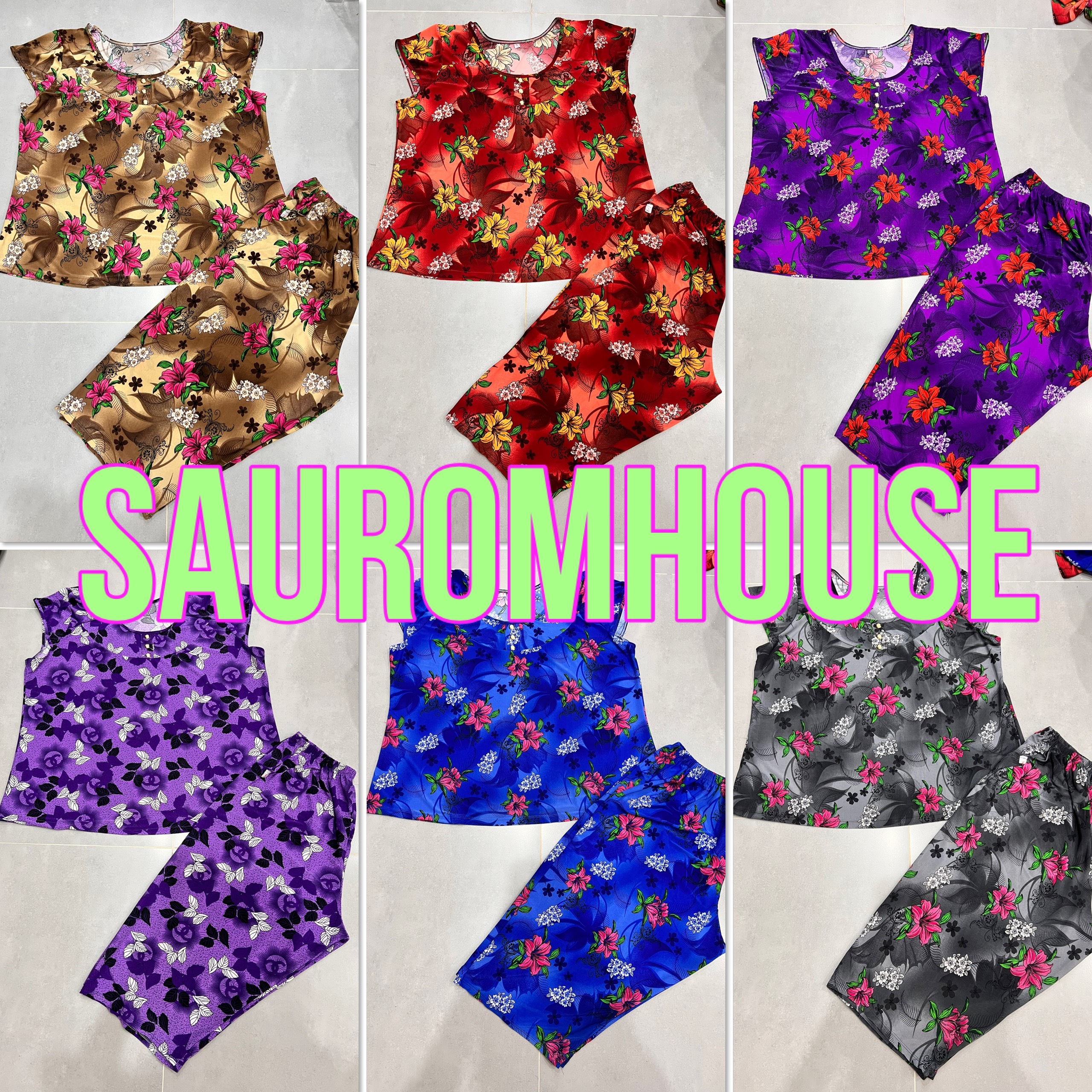 [BIGSIZE 7,8: 75-100kg] Bộ trung niên thun lạnh quần lửng