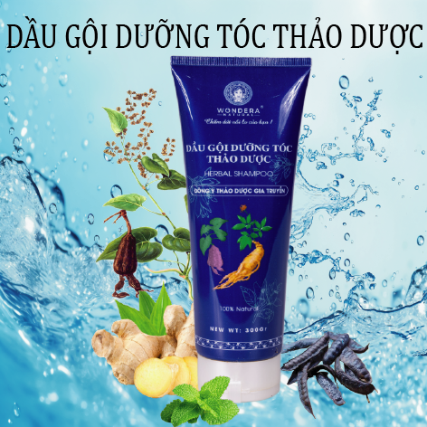 Dầu gội dưỡng tóc thảo dược sạch gàu vảy da tóc mọc dày và dài